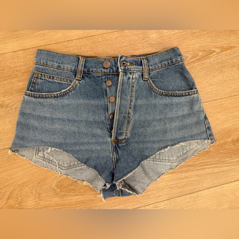 FARM Rio Women’s Denim Cut Off Blue Jean Shorts Size EU 36 / 4-6 US